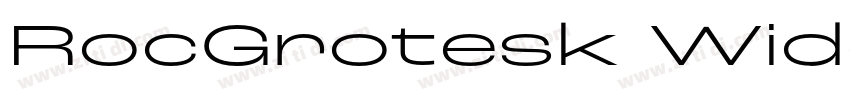 RocGrotesk WideBold字体转换